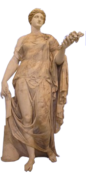 A Statue of a Greek god.